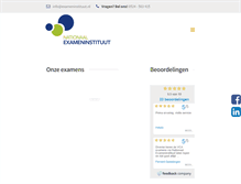 Tablet Screenshot of exameninstituut.nl
